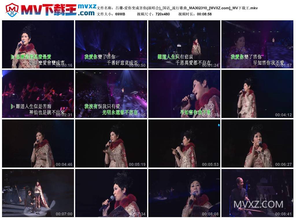 吕珊-爱你变成害你(演唱会)_国语_流行歌曲_MA302310